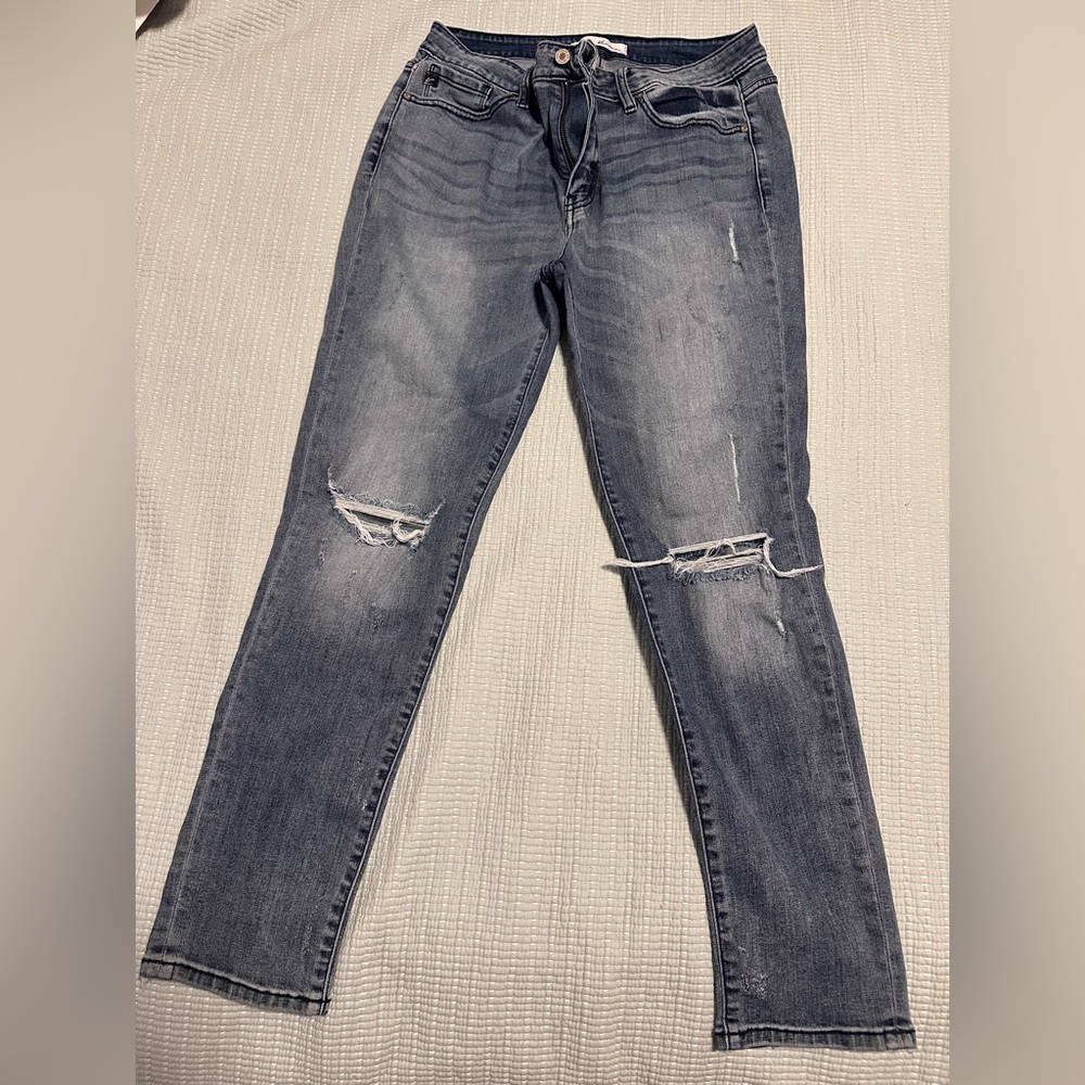 KanCan Women's Skinny Jeans in Faded Blue size 15/31